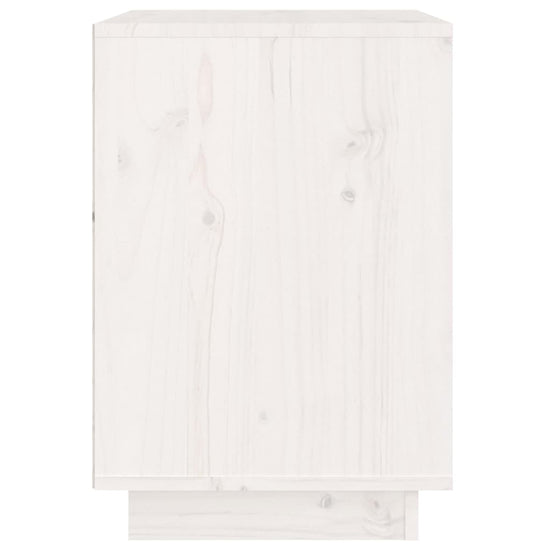 Nachtkastjes 2 st 40x35x50 cm massief grenenhout wit MeubelReus