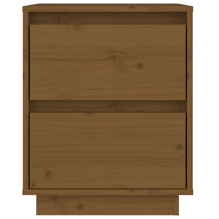 Nachtkastjes 2 st 40x35x50 cm massief grenenhout honingbruin MeubelReus