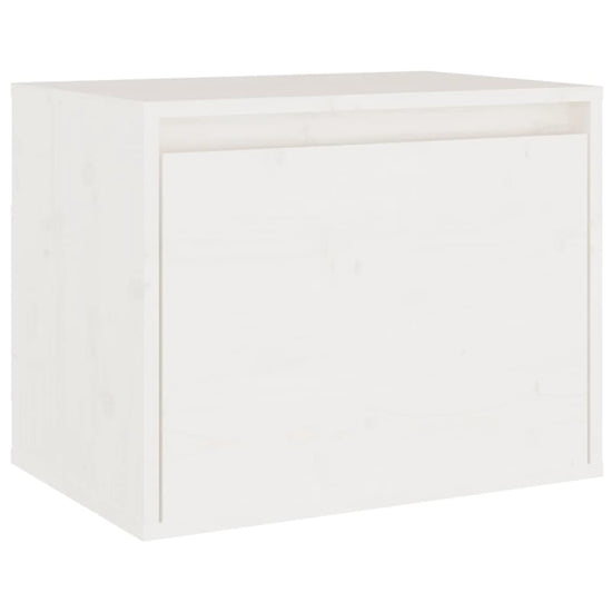 Wandkast 45x30x35 cm massief grenenhout wit MeubelReus