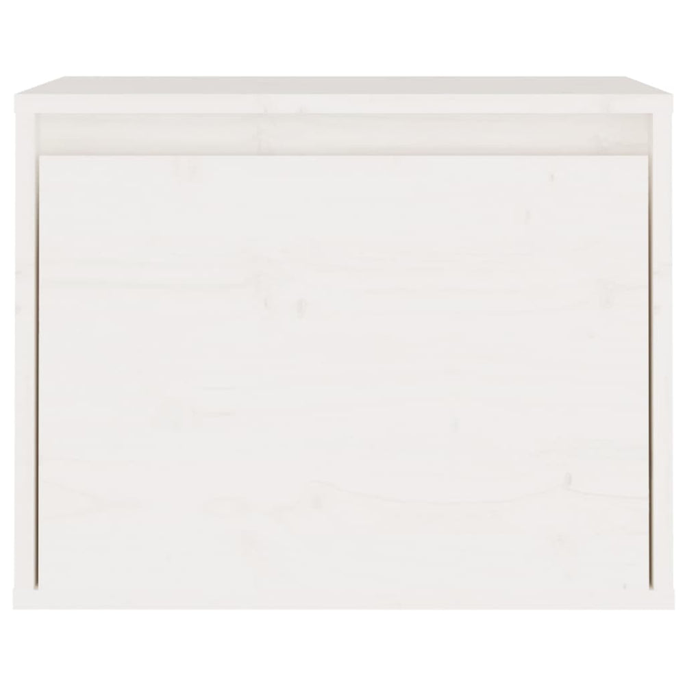 Wandkast 45x30x35 cm massief grenenhout wit MeubelReus