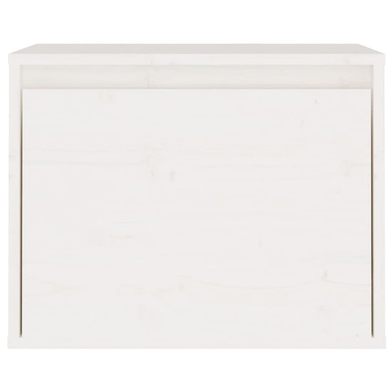 Wandkast 45x30x35 cm massief grenenhout wit MeubelReus