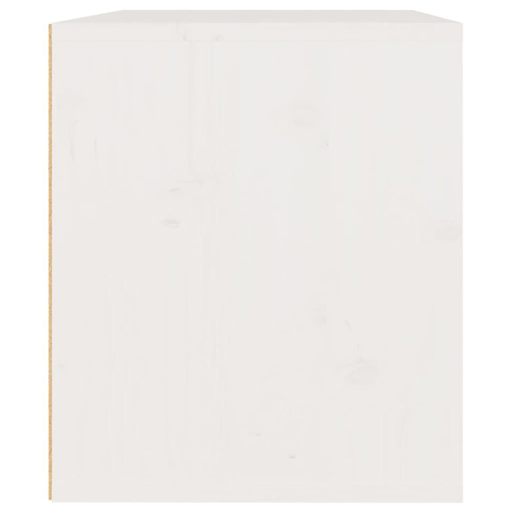 Wandkast 45x30x35 cm massief grenenhout wit MeubelReus
