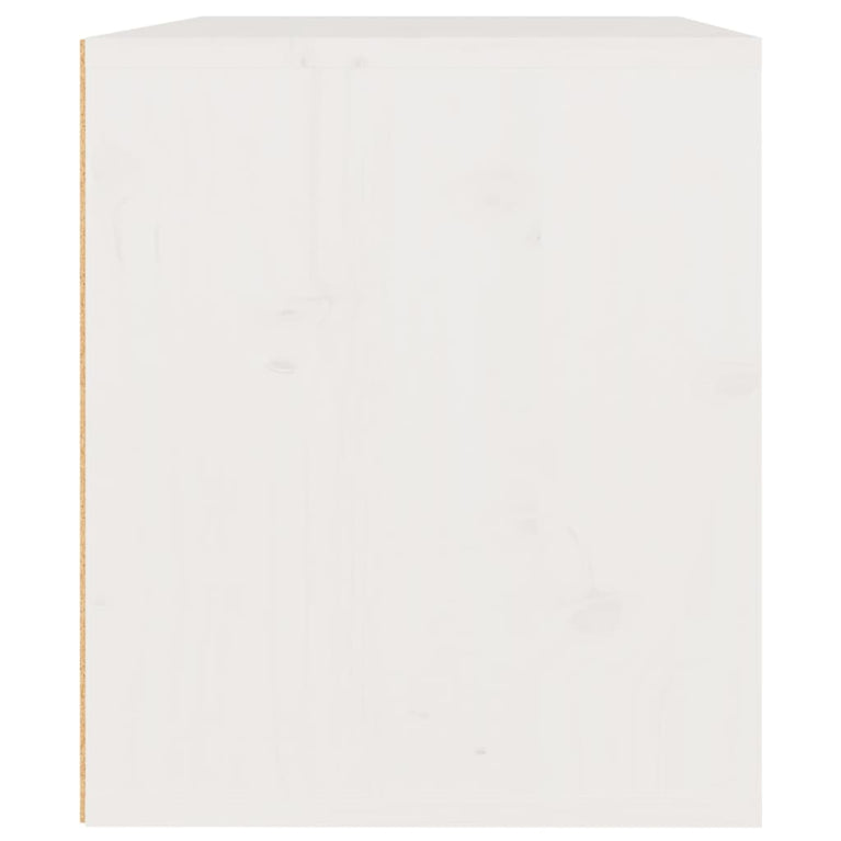 Wandkast 45x30x35 cm massief grenenhout wit MeubelReus