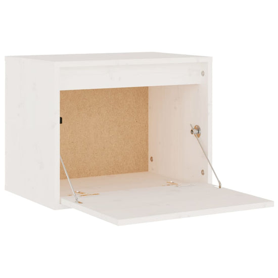 Wandkast 45x30x35 cm massief grenenhout wit MeubelReus