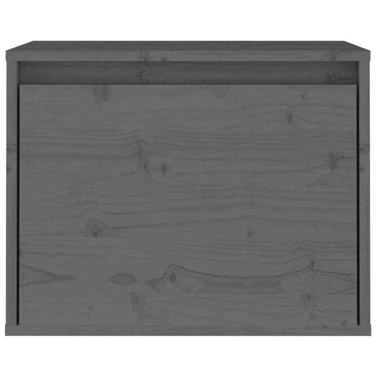 Wandkast 45x30x35 cm massief grenenhout grijs MeubelReus