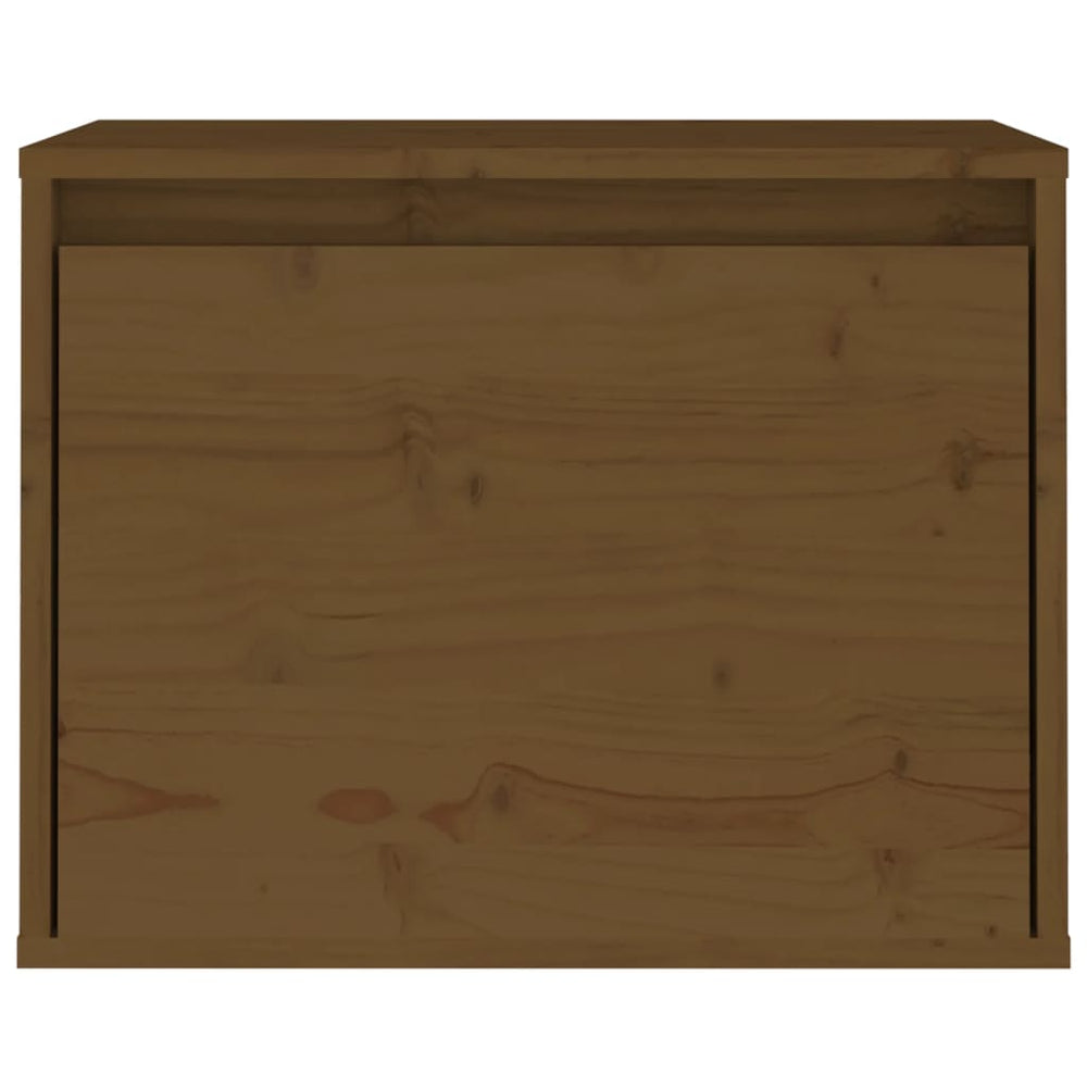 Wandkast 45x30x35 cm massief grenenhout honingbruin MeubelReus