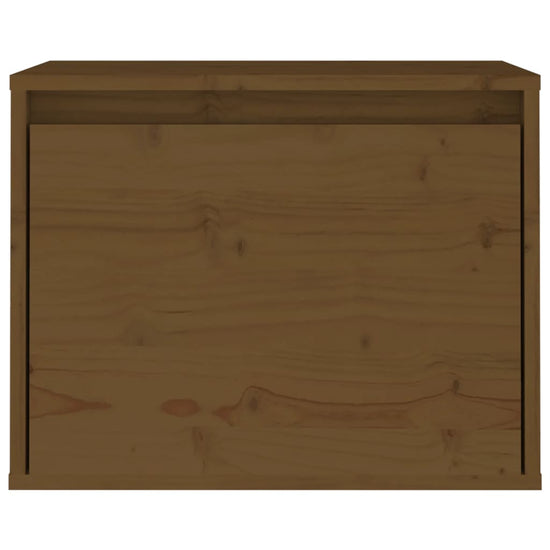 Wandkast 45x30x35 cm massief grenenhout honingbruin MeubelReus