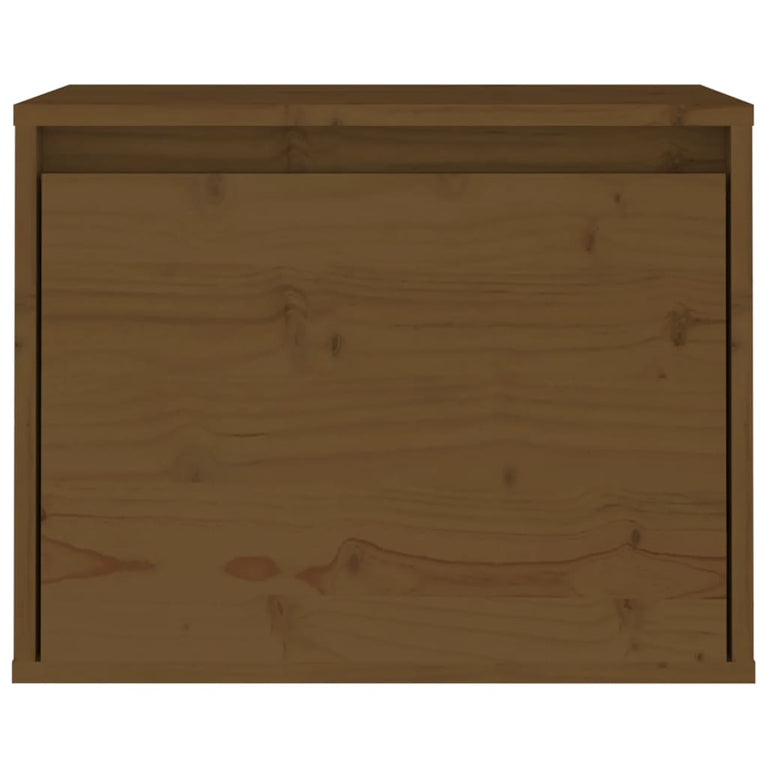 Wandkast 45x30x35 cm massief grenenhout honingbruin MeubelReus