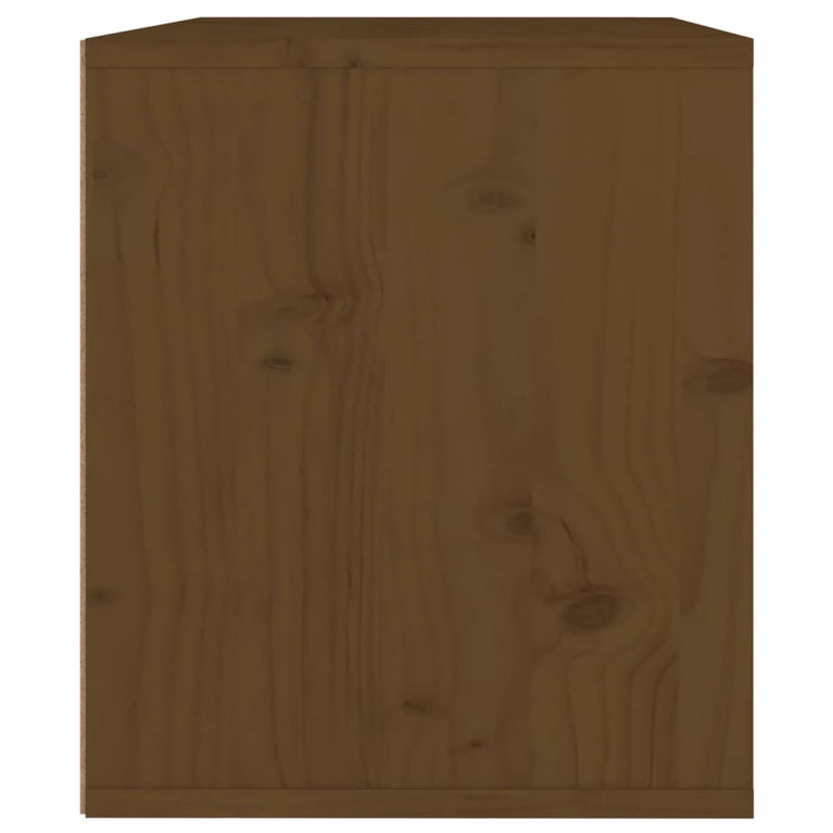 Wandkast 45x30x35 cm massief grenenhout honingbruin MeubelReus