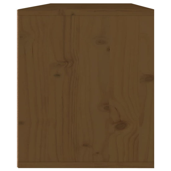 Wandkasten 2 st 45x30x35 cm massief grenenhout honingbruin MeubelReus