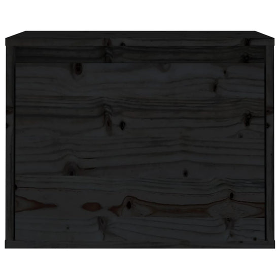 Wandkast 45x30x35 cm massief grenenhout zwart MeubelReus