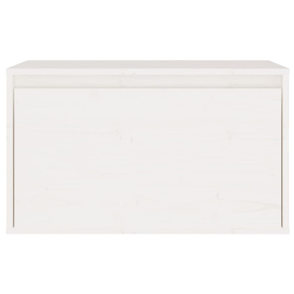 Wandkast 60x30x35 cm massief grenenhout wit MeubelReus