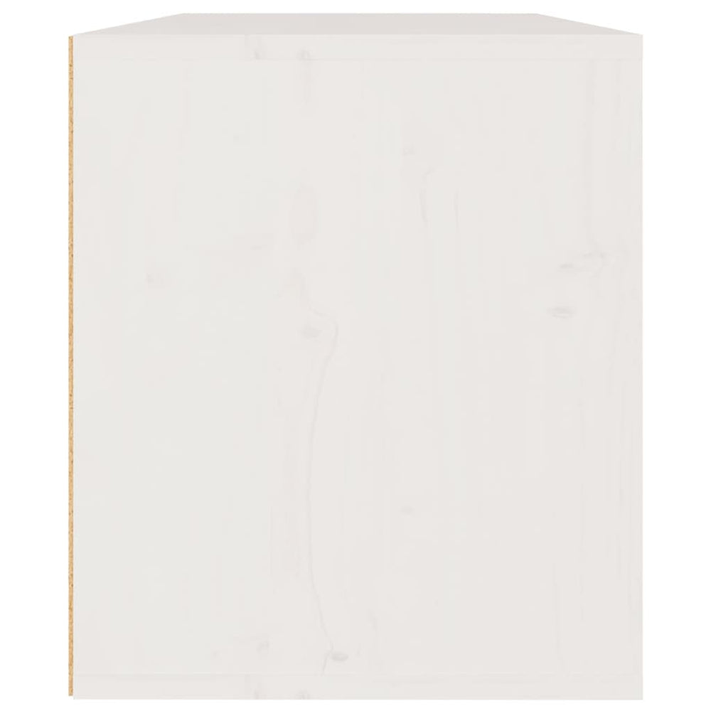 Wandkast 60x30x35 cm massief grenenhout wit MeubelReus