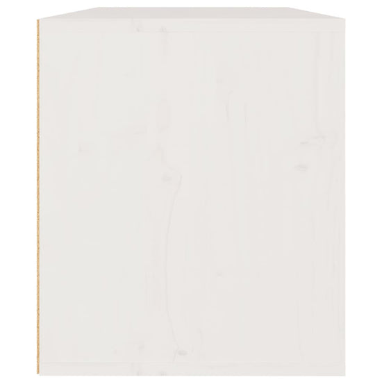 Wandkast 60x30x35 cm massief grenenhout wit MeubelReus