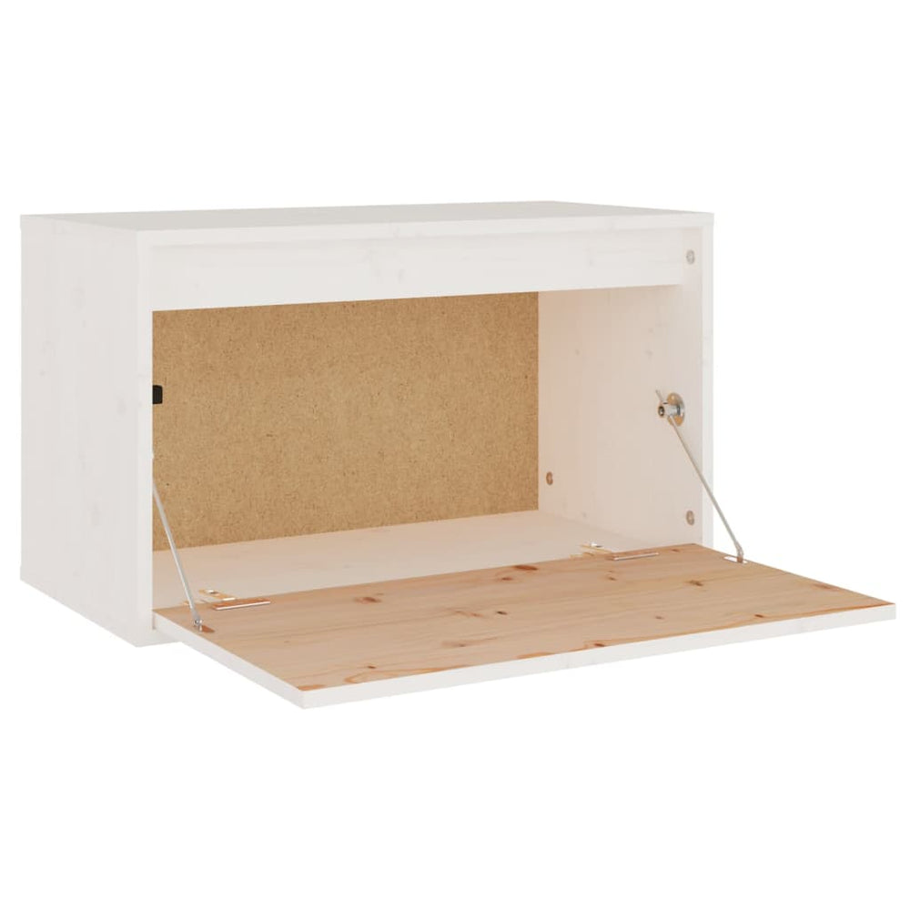 Wandkast 60x30x35 cm massief grenenhout wit MeubelReus