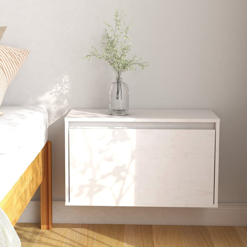 Wandkast 60x30x35 cm massief grenenhout wit MeubelReus