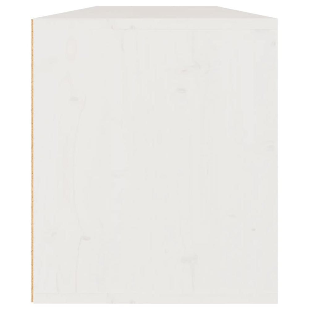 Wandkasten 2 st 60x30x35 cm massief grenenhout wit MeubelReus