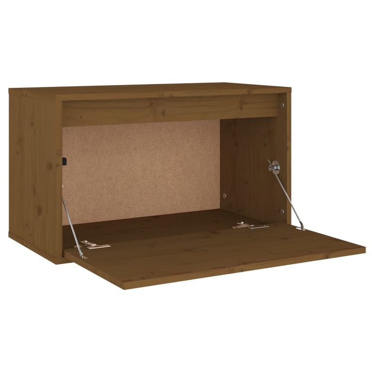 Wandkast 60x30x35 cm massief grenenhout honingbruin MeubelReus