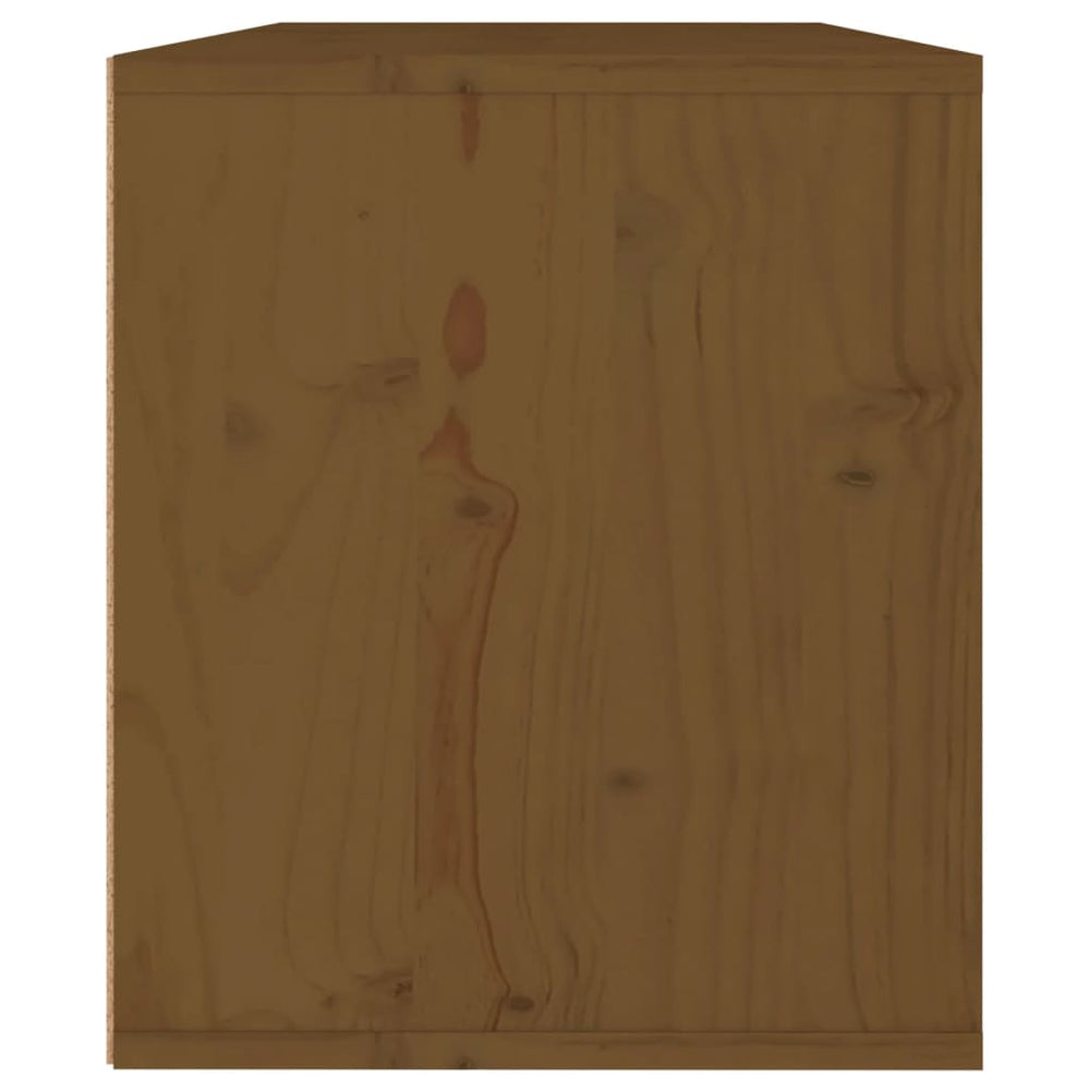 Wandkast 60x30x35 cm massief grenenhout honingbruin MeubelReus