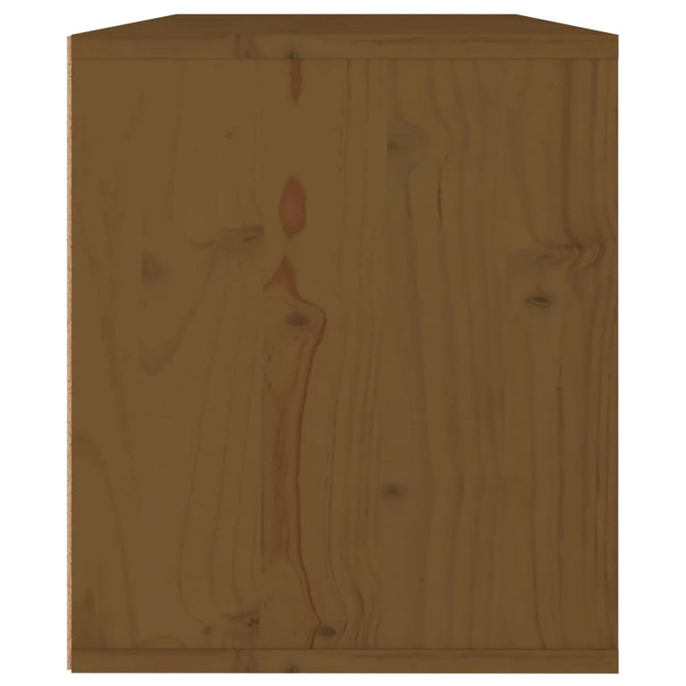 Wandkast 60x30x35 cm massief grenenhout honingbruin MeubelReus