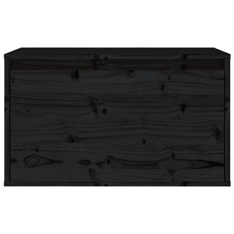 Wandkast 60x30x35 cm massief grenenhout zwart MeubelReus