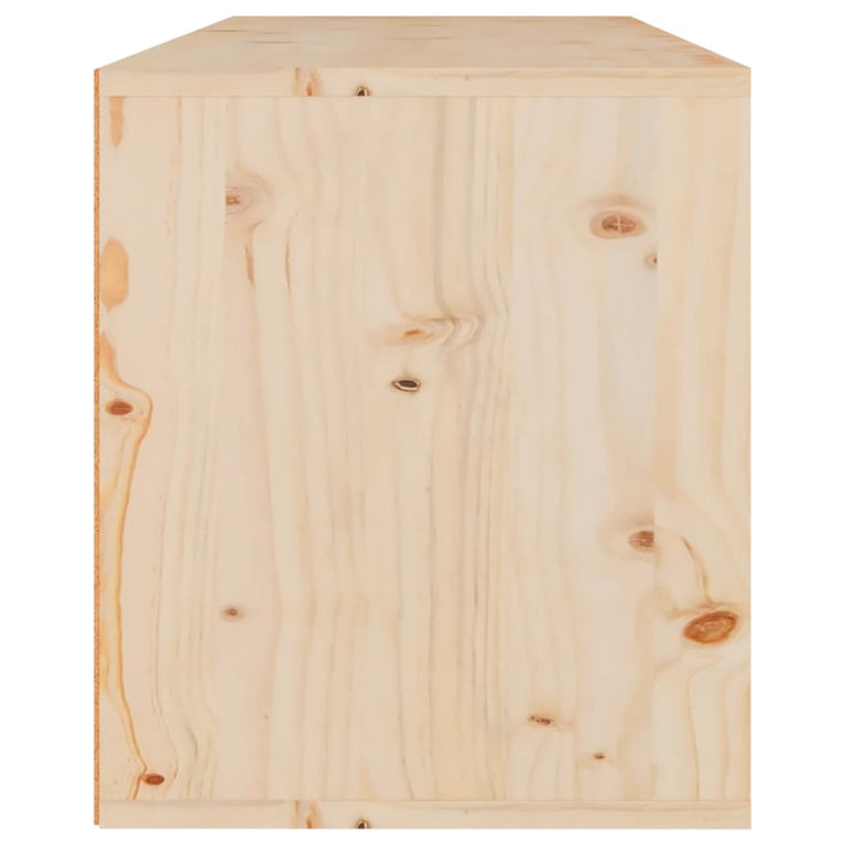 Wandkast 80x30x35 cm massief grenenhout MeubelReus