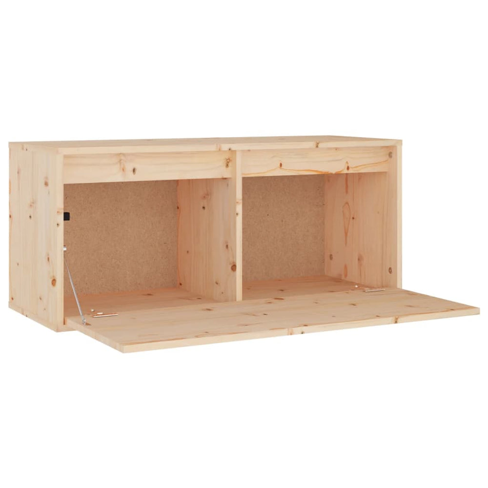 Wandkast 80x30x35 cm massief grenenhout MeubelReus
