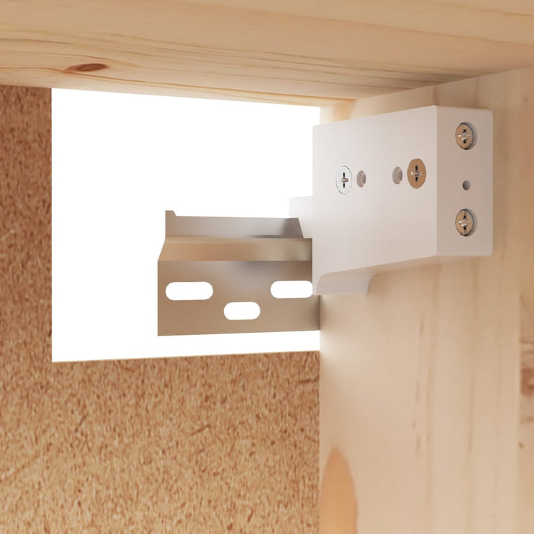 Wandkast 80x30x35 cm massief grenenhout MeubelReus