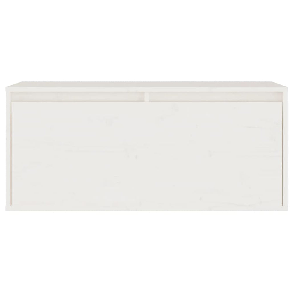Wandkast 80x30x35 cm massief grenenhout wit MeubelReus