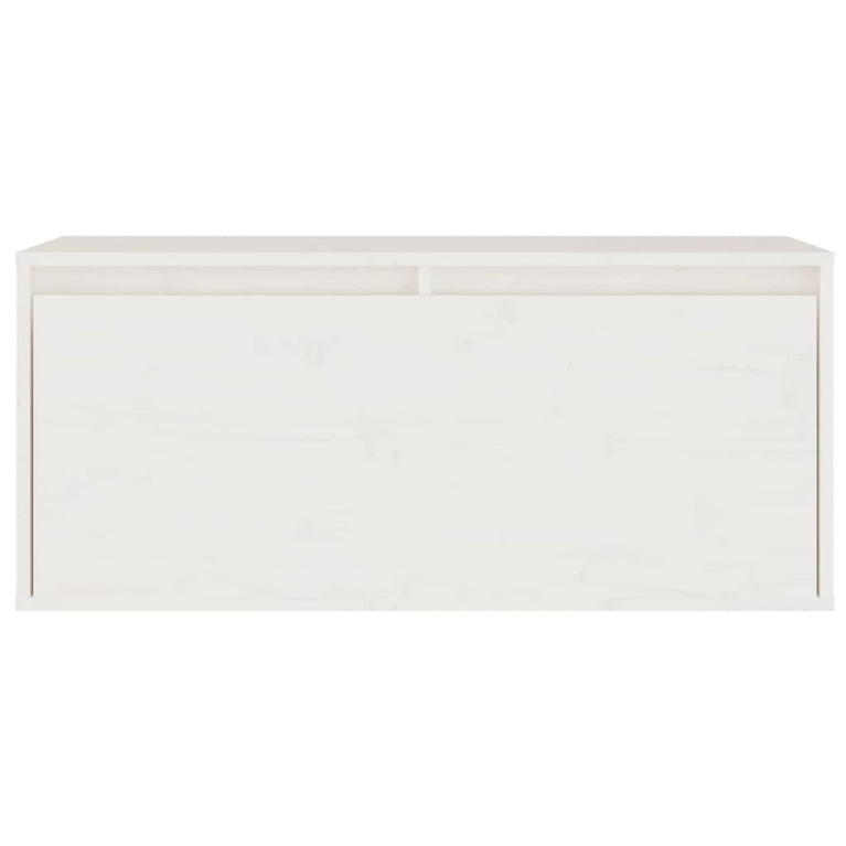 Wandkast 80x30x35 cm massief grenenhout wit MeubelReus
