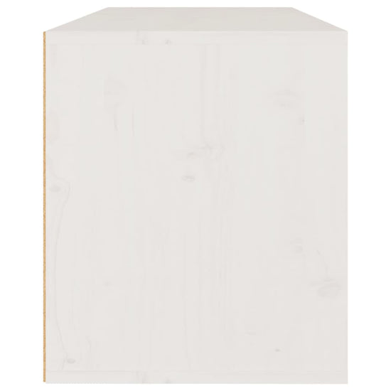 Wandkast 80x30x35 cm massief grenenhout wit MeubelReus