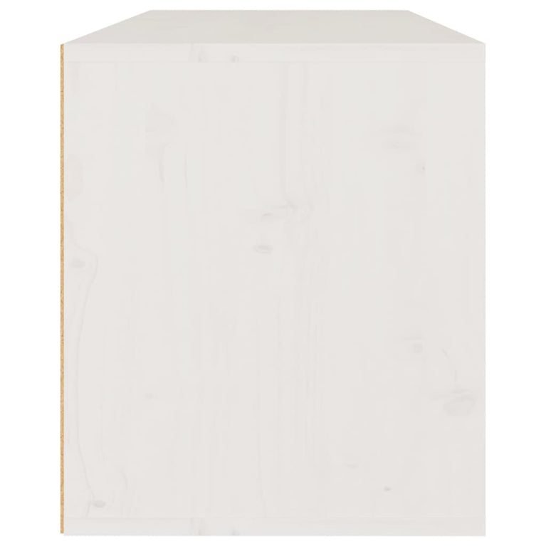 Wandkast 80x30x35 cm massief grenenhout wit MeubelReus