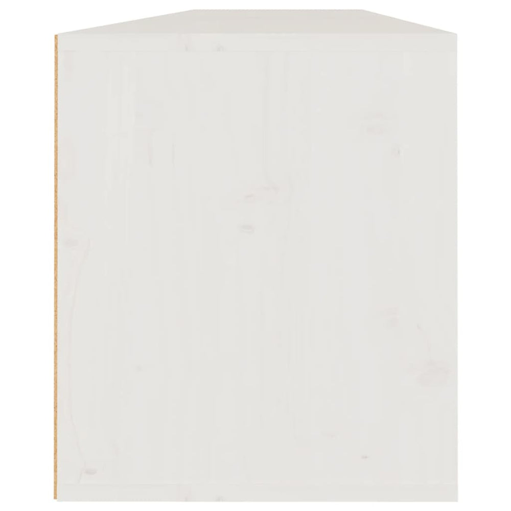 Wandkasten 2 st 80x30x35 cm massief grenenhout wit MeubelReus