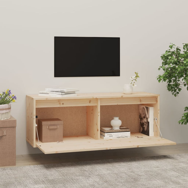 Wandkast 100x30x35 cm massief grenenhout MeubelReus