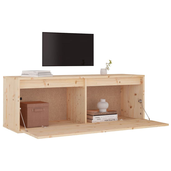 Wandkast 100x30x35 cm massief grenenhout MeubelReus
