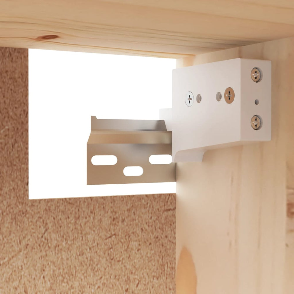 Wandkast 100x30x35 cm massief grenenhout MeubelReus