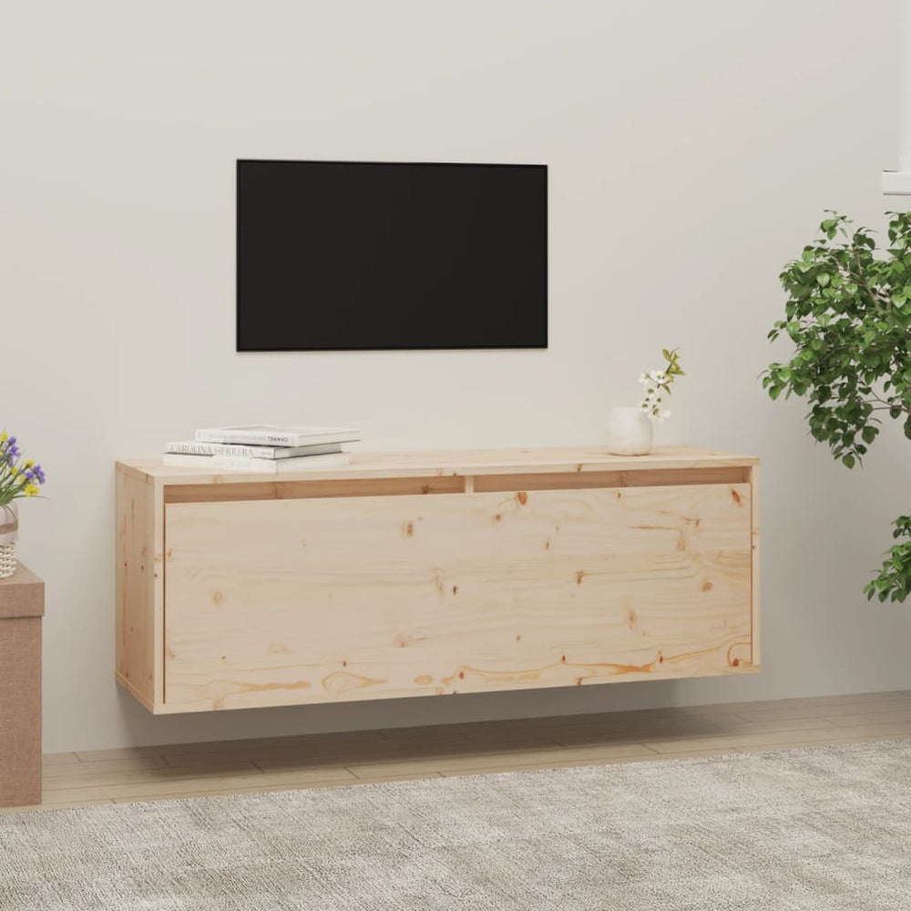 Wandkast 100x30x35 cm massief grenenhout MeubelReus