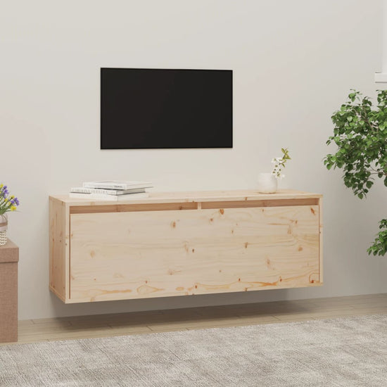 Wandkast 100x30x35 cm massief grenenhout MeubelReus