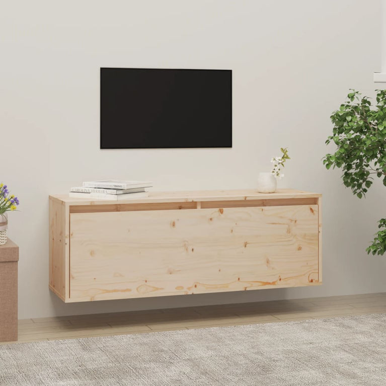 Wandkast 100x30x35 cm massief grenenhout MeubelReus