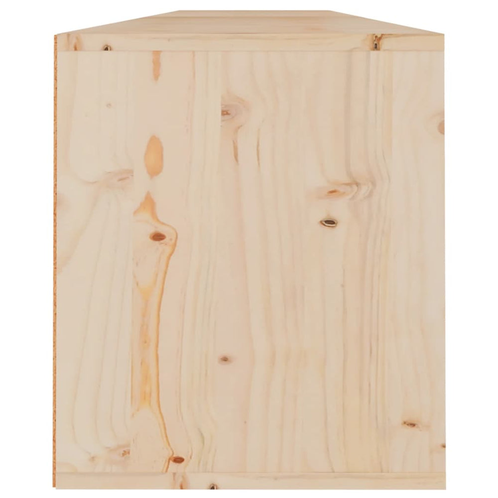 Wandkasten 2 st 100x30x35 cm massief grenenhout MeubelReus