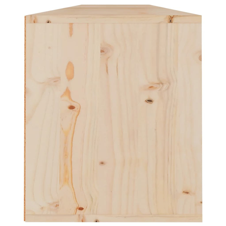 Wandkasten 2 st 100x30x35 cm massief grenenhout MeubelReus