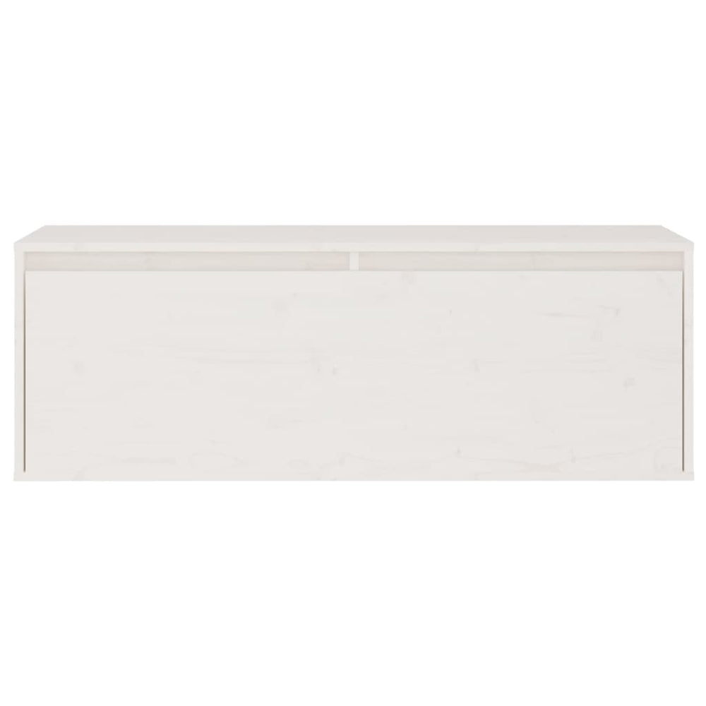 Wandkast 100x30x35 cm massief grenenhout wit MeubelReus