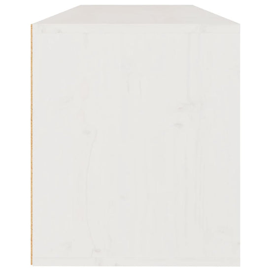 Wandkast 100x30x35 cm massief grenenhout wit MeubelReus