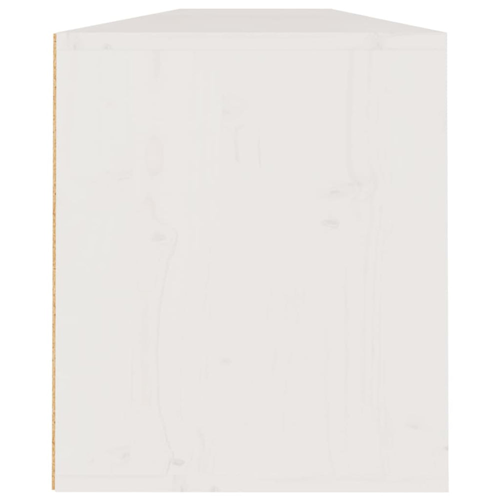 Wandkasten 2 st 100x30x35 cm massief grenenhout wit MeubelReus