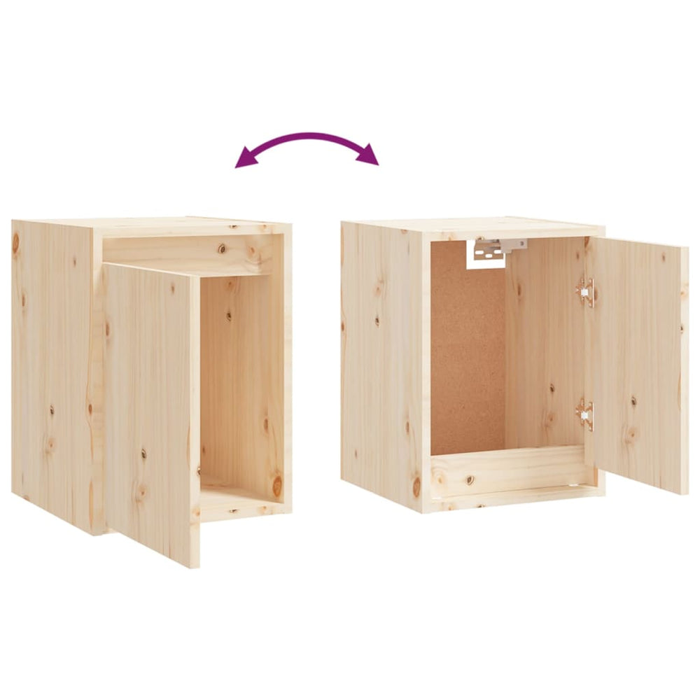 Wandkast 30x30x40 cm massief grenenhout MeubelReus