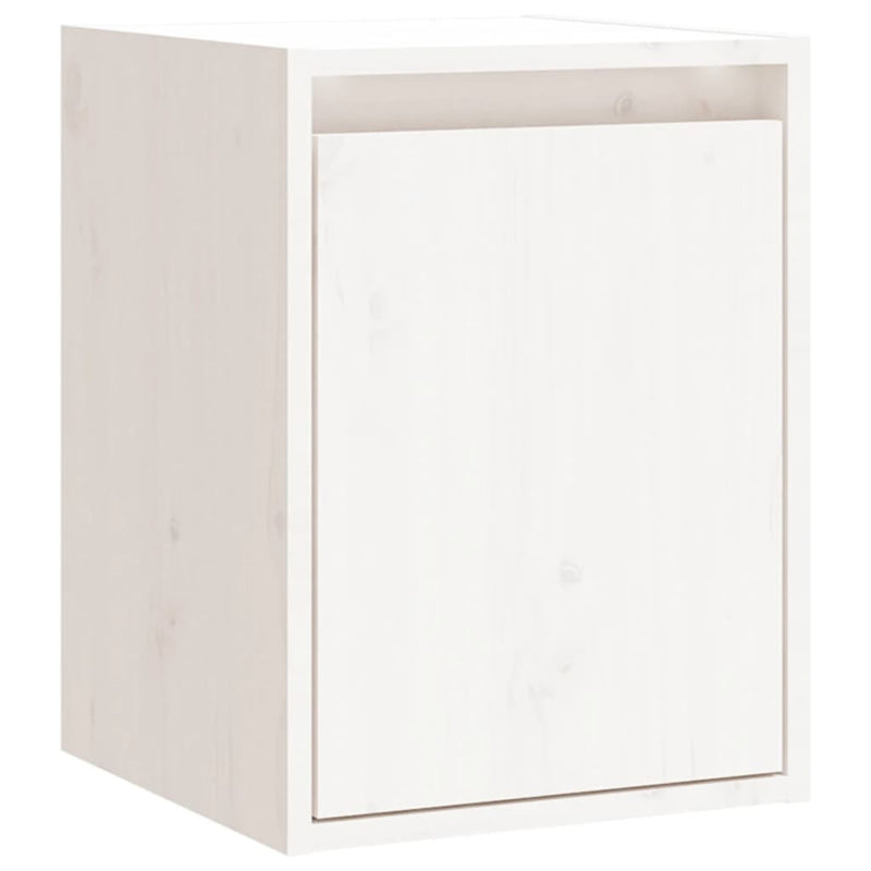 Wandkast 30x30x40 cm massief grenenhout wit MeubelReus