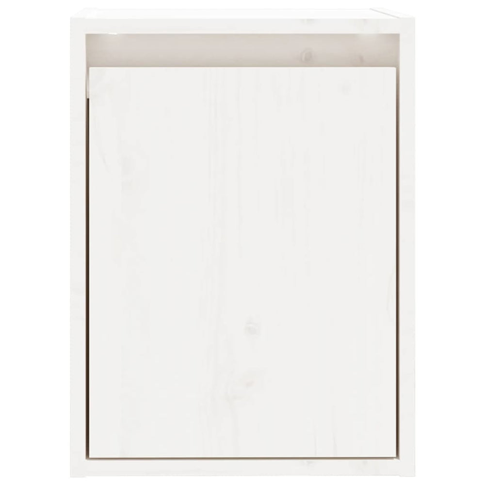 Wandkast 30x30x40 cm massief grenenhout wit MeubelReus