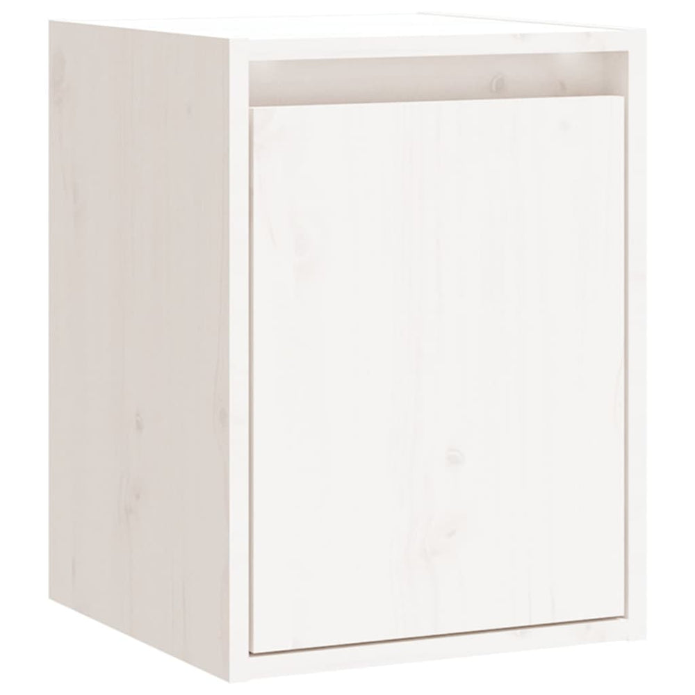 Wandkasten 2 st 30x30x40 cm massief grenenhout wit MeubelReus