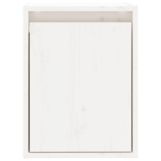 Wandkasten 2 st 30x30x40 cm massief grenenhout wit MeubelReus