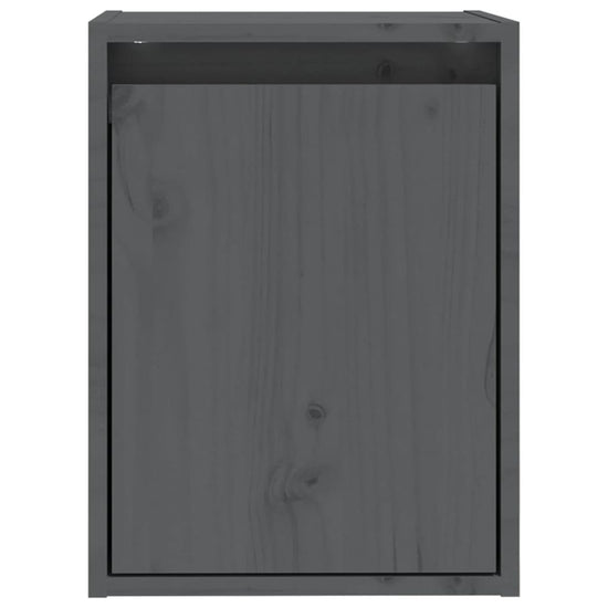 Wandkast 30x30x40 cm massief grenenhout grijs MeubelReus